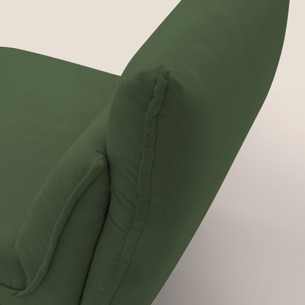Tessa Poltroncina dal design moderno in morbida microfibra smacchiabil