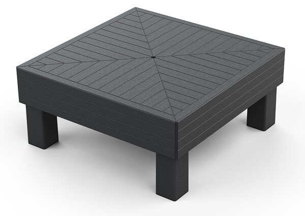 Tavolino Keter Elements 65x65x29 cm Effetto Legno Grafite