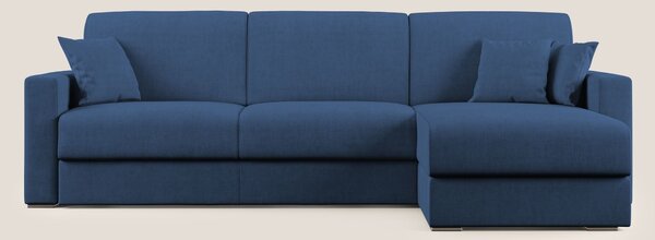 Best Divano letto angolare in tessuto impermeabile T02 blu
