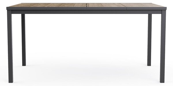 Tavolo da Giardino Keter Porto 159x95x75 cm Deco Coat Piano Effetto Legno Frassino