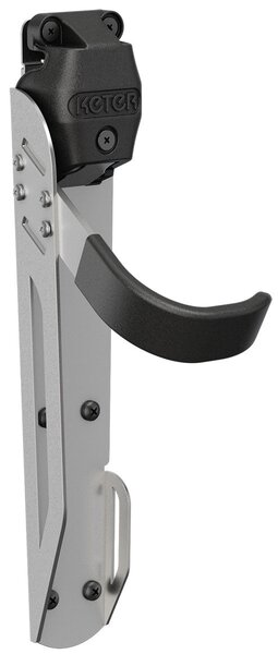Porta Bicicletta Keter Gancio Universale Capacità 35 kg in Acciaio Grigio e Nero
