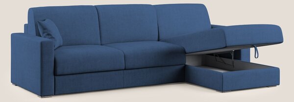 Best Divano letto angolare in tessuto impermeabile T02 blu