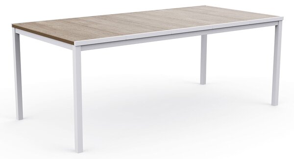Tavolo da Giardino Keter Porto 200x95x75 cm Deco Coat Piano Effetto Legno Frassino