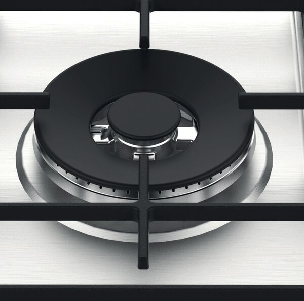 Whirlpool Piano Cottura 5 Fuochi a Gas Larghezza 73 cm in Acciaio Inox colore Inox - GMWL 758/IXL