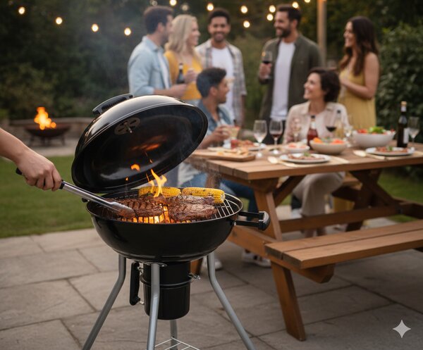 Barbecue a Carbonella Arizona Ø47 cm Nero