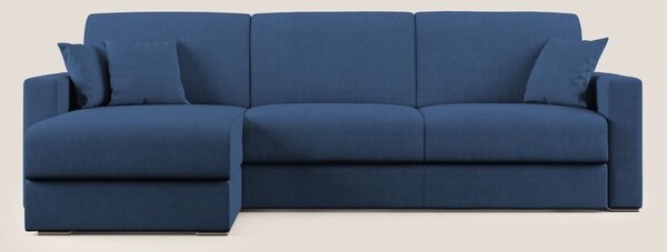 Best Divano letto angolare in tessuto impermeabile T02 blu