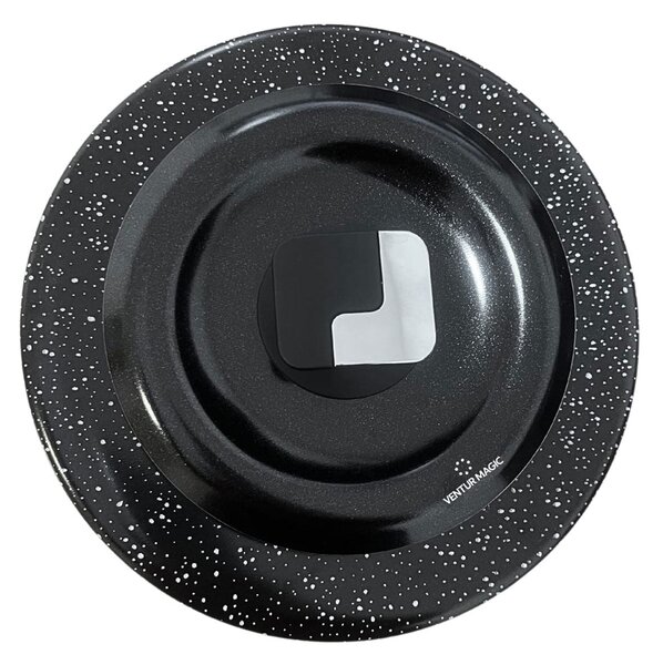 Kit 2 Coperchi Magici Antiodore Ventur Magic in Alluminio Ø24-32 cm Pomello Salvaspazio Nero