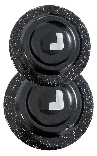 Kit 2 Coperchi Magici Antiodore Ventur Magic in Alluminio Ø28-32 cm Pomello Salvaspazio Nero