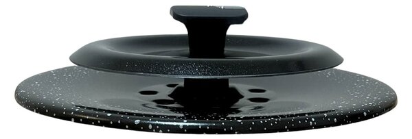 Coperchio Magico Antiodore Ventur Magic in Alluminio Ø24 cm Pomello Salvaspazio Nero