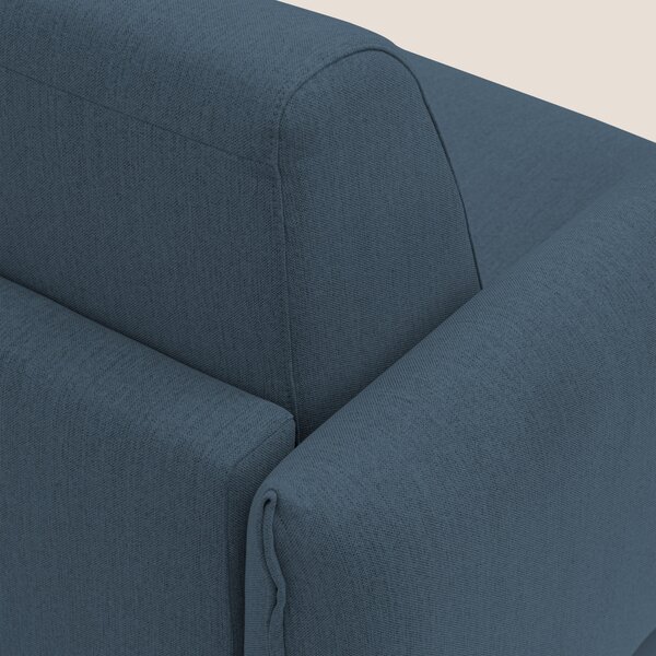 Scarlet divano letto in tessuto misto cotone impermeabile T19 blu