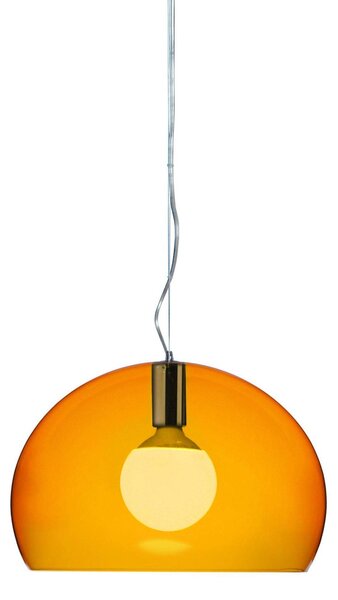 Lampada a sospensione Kartell Small Fl/Y, colore arancione