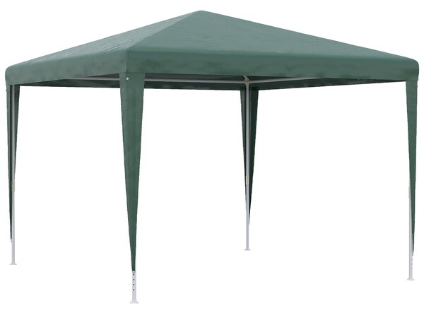 Gazebo da Giardino 293x293x252H cm Pieghevole e Portatile con Copertura Anti UV Verde