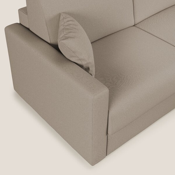 Chris Divano letto angolare 5 posti in tessuto impermeabile T13 beige