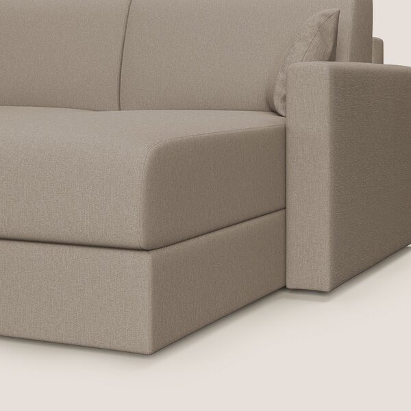 Chris Divano letto angolare 5 posti in tessuto impermeabile T13 beige