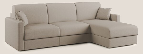 Chris Divano letto angolare 5 posti in tessuto impermeabile T13 beige