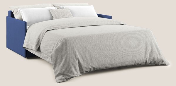 Evans Divano letto in morbido tessuto impermeabile T02 blu