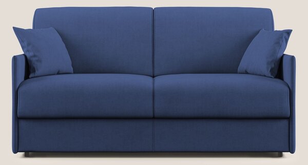 Evans Divano letto in morbido tessuto impermeabile T02 blu