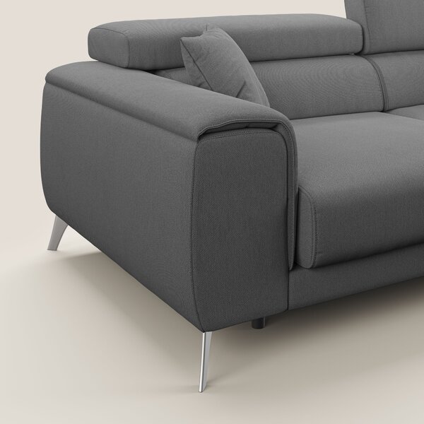 Fusion divano con sedute allungabili in tessuto smacchiabile T05 antra