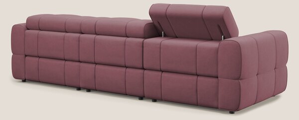 Giotto Divano modulare a 3 sedute con opzione relax elettrico in micro