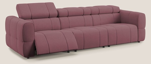 Giotto Divano modulare a 3 sedute con opzione relax elettrico in micro