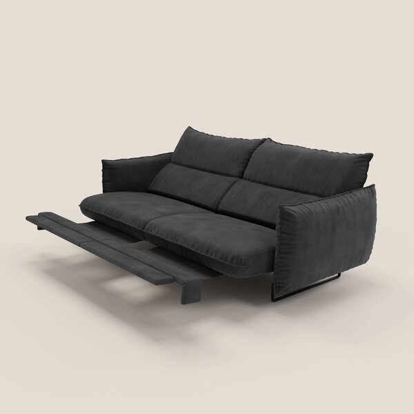 Monamour Divano dal design moderno con opzione relax elettrico in micr