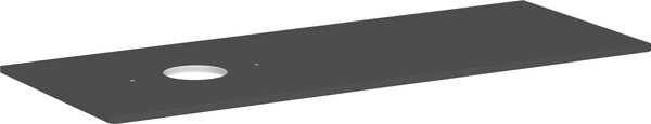 Hansgrohe Xelu Q Console avec découpe ronde à gauche, 1360x550, pour vasque à poser, sans trou pour robinet, 54116910, 54116910