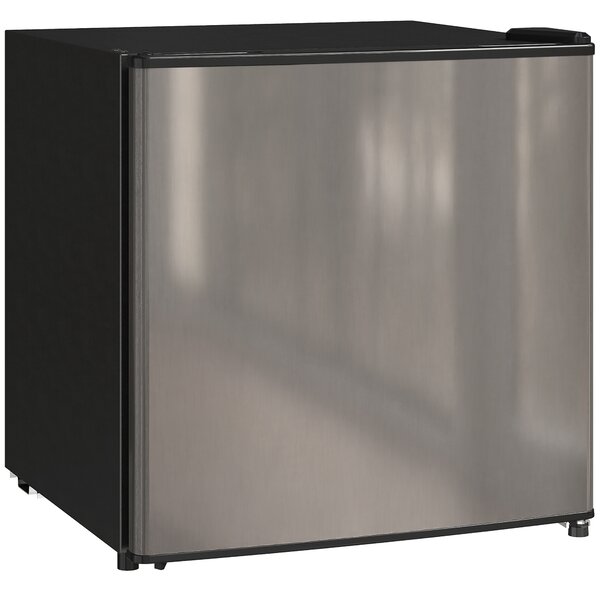 HOMCOM Mini Frigorifero da 46L con Scomparto per Ghiaccio, Porta Reversibile, Temperatura Regolabile, Argento | Aosom Italy