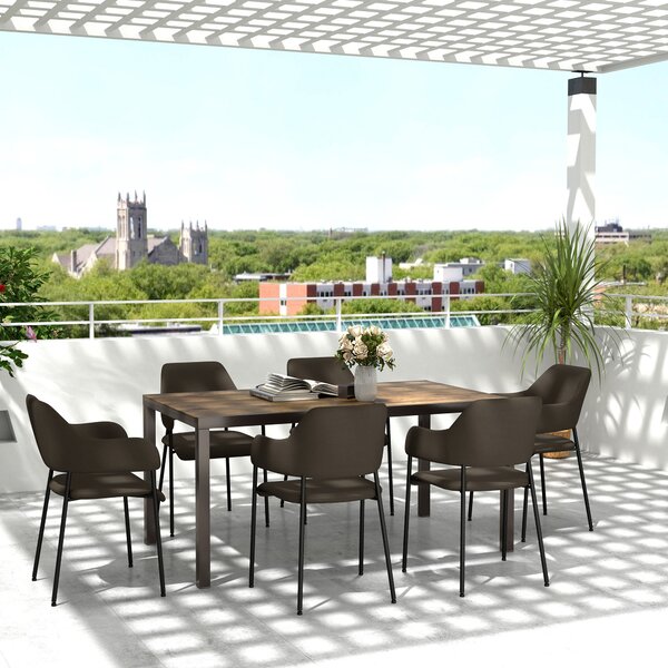 Tavolo da Giardino 160-240x90x74 cm per 6-8 Persone Piano Effetto Legno