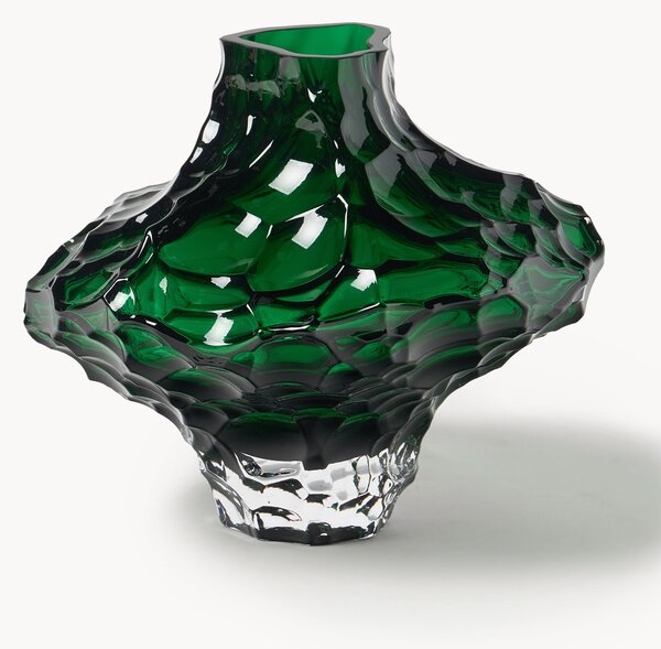 Vaso in vetro soffiato Canyon, alt. 23 cm