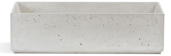 Lavello da Giardino Senza Rubinetto 53x29,5x14 cm in Calcestruzzo Delfi-G Grigio
