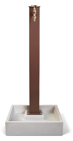 Basamento per Fontana 40x40x10 cm in Calcestruzzo Plinto XL Grigio