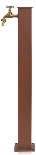 Fontana da Giardino 20x12x85 cm in Alluminio e Acciaio Wick Ruggine