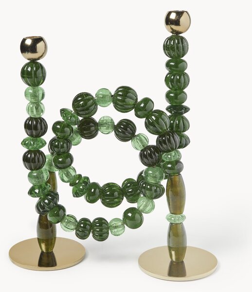 Portacandele fatto a mano Beads