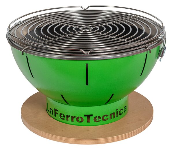 Barbecue a Carbonella Ø41x25 cm Smile in Acciaio Verde