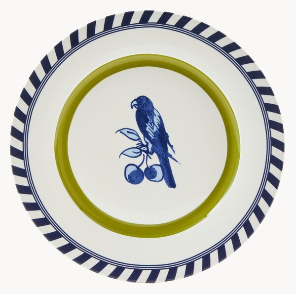 Set di 2 piatti piani Bird Patterned