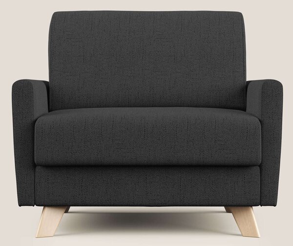 Edgar poltrona letto in tessuto felis impermeabile T03 antracite
