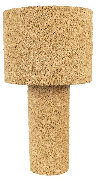 Clayre & Eef Lampada da tavolo Ø 23x44 cm Giallo Tessile