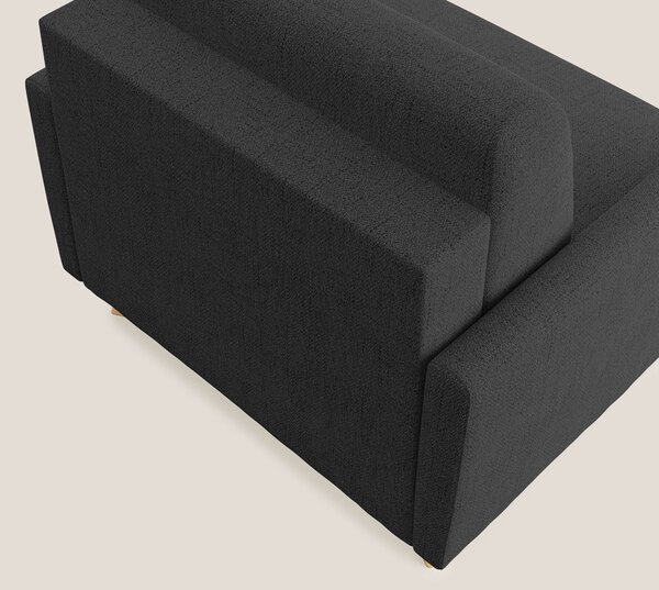 Edgar poltrona letto in tessuto felis impermeabile T03 antracite