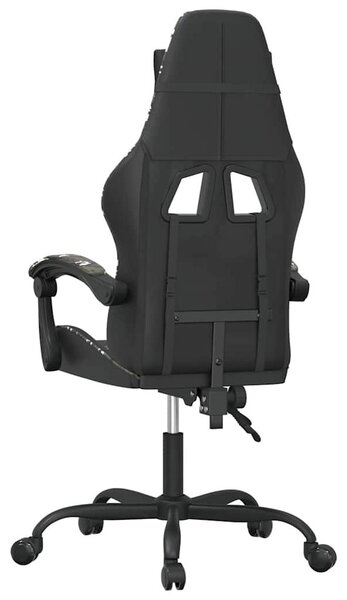 VidaXL Sedia da gioco in Pelle finta nera e mimetica colorata
