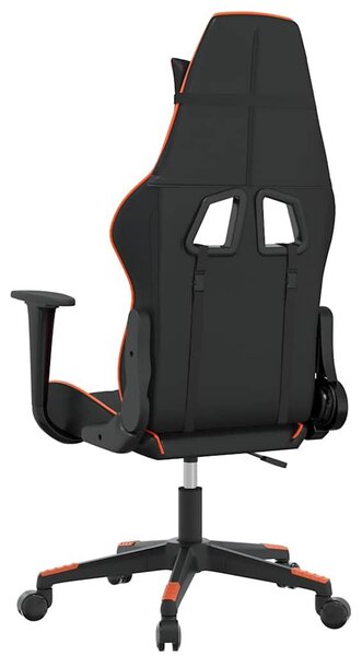 VidaXL Sedia da gioco in ecopelle nera e arancione