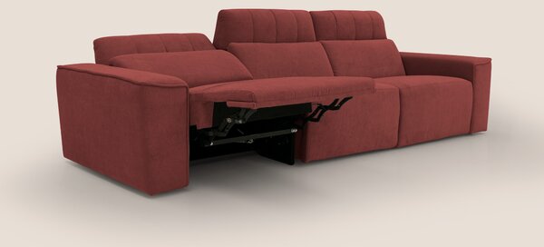 Clark Divano modulare 3 sedute con opzione relax elettrico in tessuto