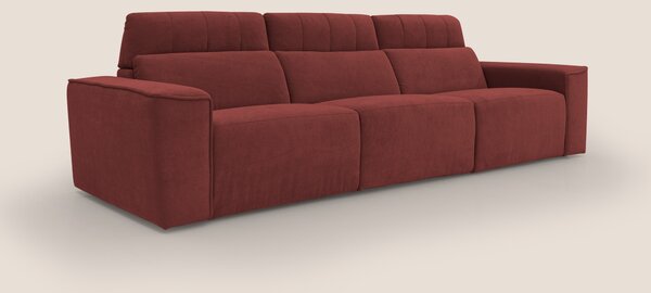 Clark Divano modulare 3 sedute con opzione relax elettrico in tessuto