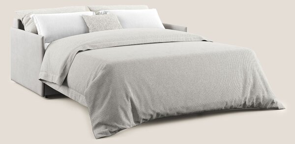 Evans Divano letto in morbido tessuto impermeabile T02 grigio chiaro
