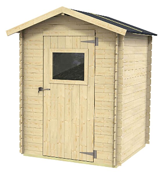 Casetta Box da Giardino 146x146x170-194A cm Bh16 Cervia in Legno di Abete PEFC