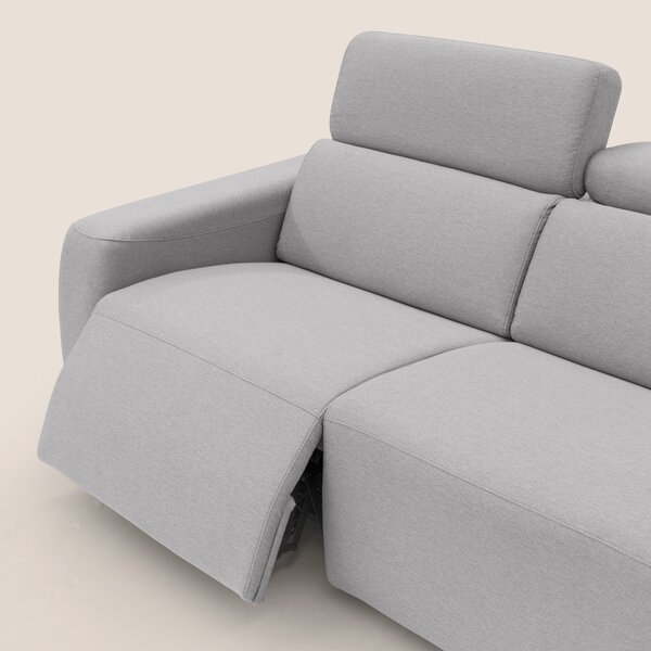 Poseidon divano letto + relax elettrico in tessuto smacchiabile imperm