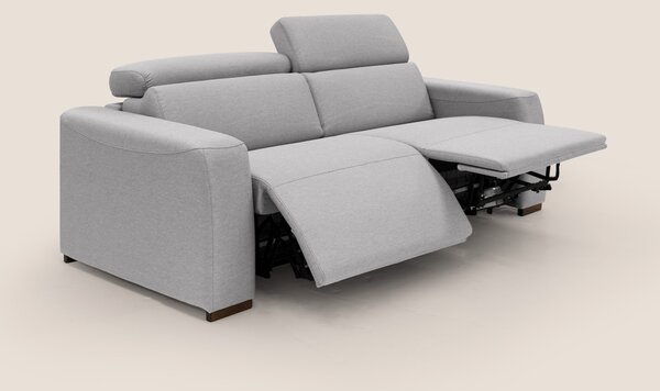 Poseidon divano letto + relax elettrico in tessuto smacchiabile imperm