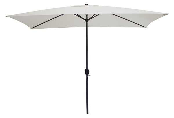 Ombrellone da Giardino Rettangolare 300x200x240 cm in Acciaio e Poliestere Ecrù