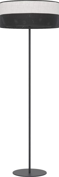 Lampada da terra KARBON 1xE27/15W/230V nero/grigio