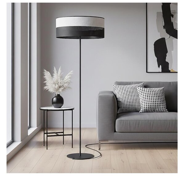 Lampada da terra KARBON 1xE27/15W/230V nero/grigio