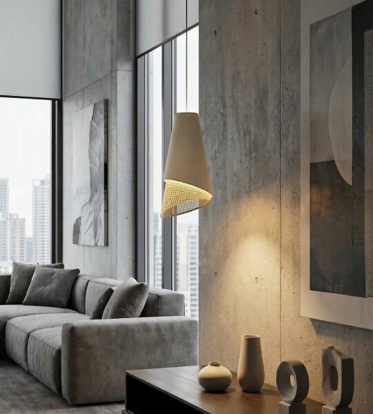 Lampadario a sospensione con cavo MODA 1xE27/15W/230V beige/rattan